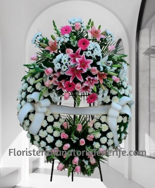 Corona funeraria para difuntos en Tenerife